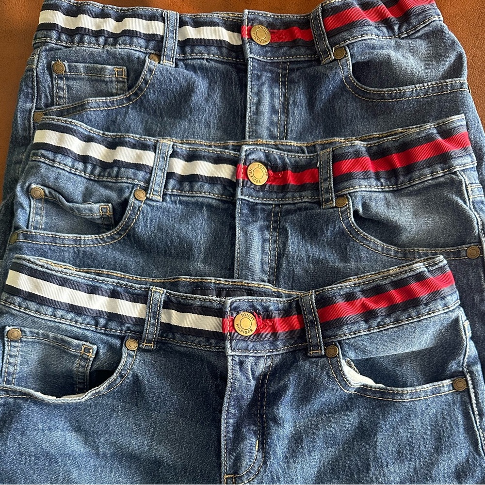 Tommy Hilfiger Girls Jean Shorts Size 12- 3qty available